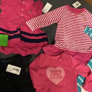 Ralph Lauren and Juicy Couture LOT all NWT 9-12m